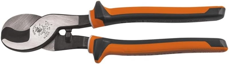 Klein Tools 63050-EINS قاطع كابلات معزول للكهربائيين، صنع في الولايات المتحدة الأمريكية، يقطع الألمنيوم، النحاس اللين وكابلات الاتصالات - Image 1