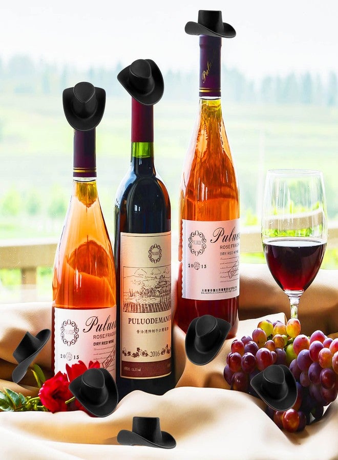 FFNIU 20Pcs Plastic Mini Western Cowboy Cowgirl Hat, Miniature Doll Hats, Cute Party Hats for Pretend Play Dollhouse Decoration - Image 3