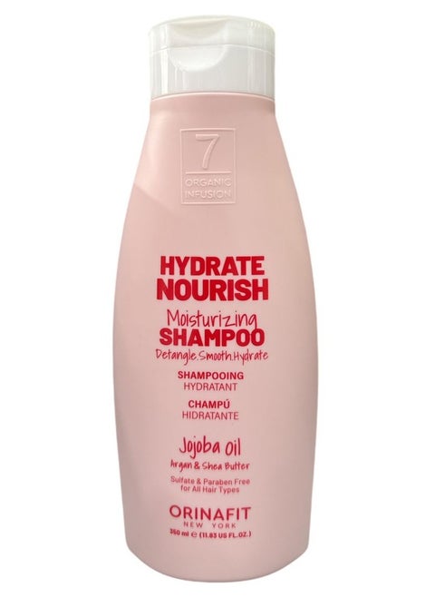 ORINAFIT HYDRATE NOURISH MOISTURIZING SHAMPOO WITH ARGAN & SHEA BUTTER