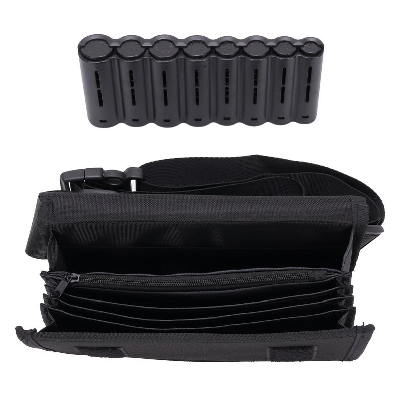 Euro Coin Holder Fanny Pack Oxford Cloth Coin Dispenser Organizer Storage Bag with Belt for Waitress Server Collector - Image 2