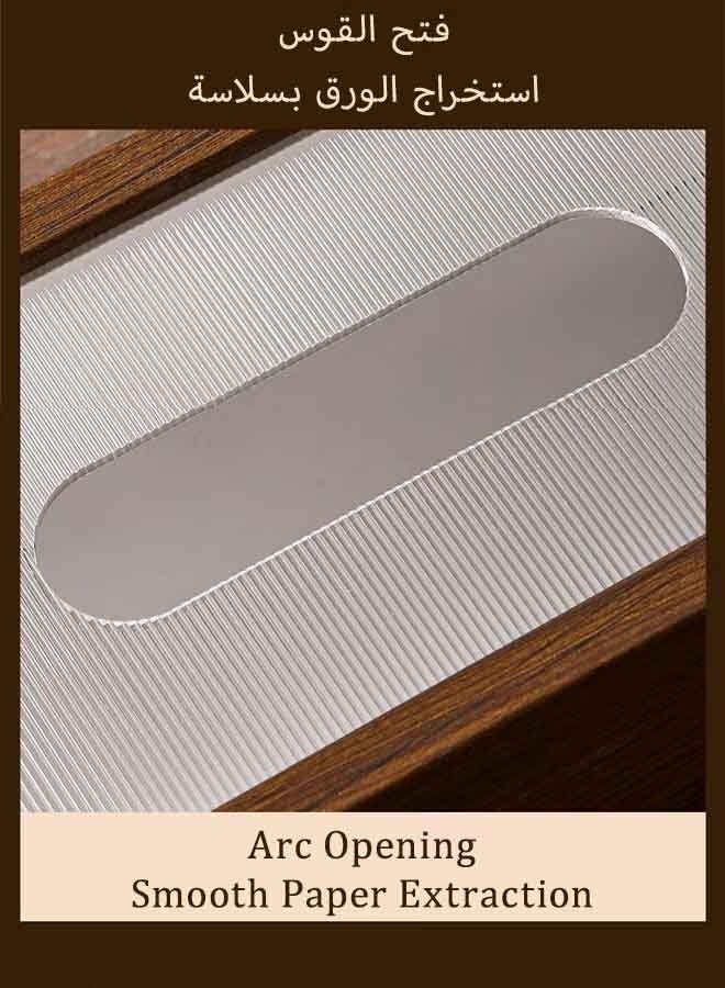 XiuWoo Facial Tissue Paper Box Cover, Wooden Tissue Box Holder, Facial Tissue Case Dispenser, Rectangular Tissue Holder for Home/Office/Car Decoration - Image 4