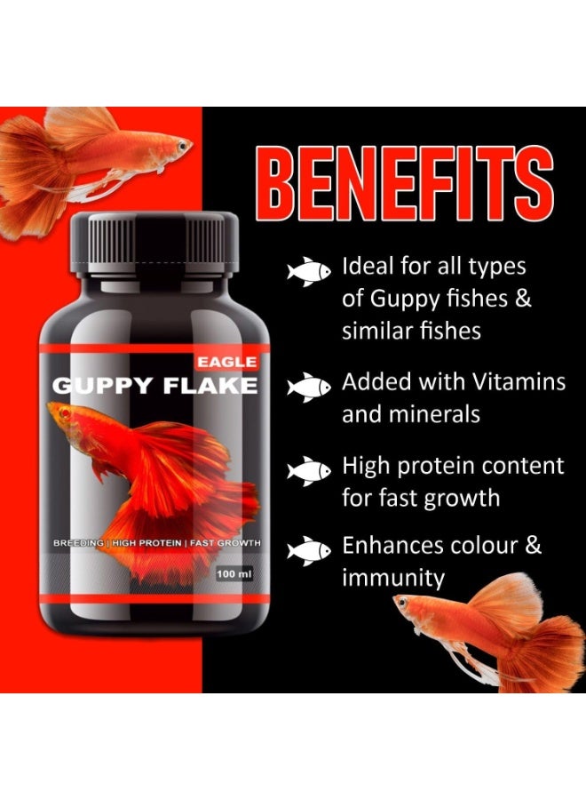Horizon Eagle Guppy Flakes - 100ml - Image 5