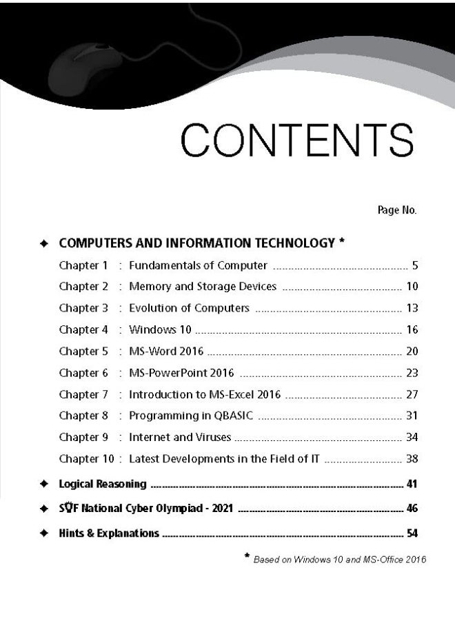 null - National Cyber Olympiad (NCO) Work Book for Class 7 - Quick Recap, MCQs, Previous Years Solved Paper and Achievers Section - NCO Olympiad Books For 2022-2023 Exam - Image 1