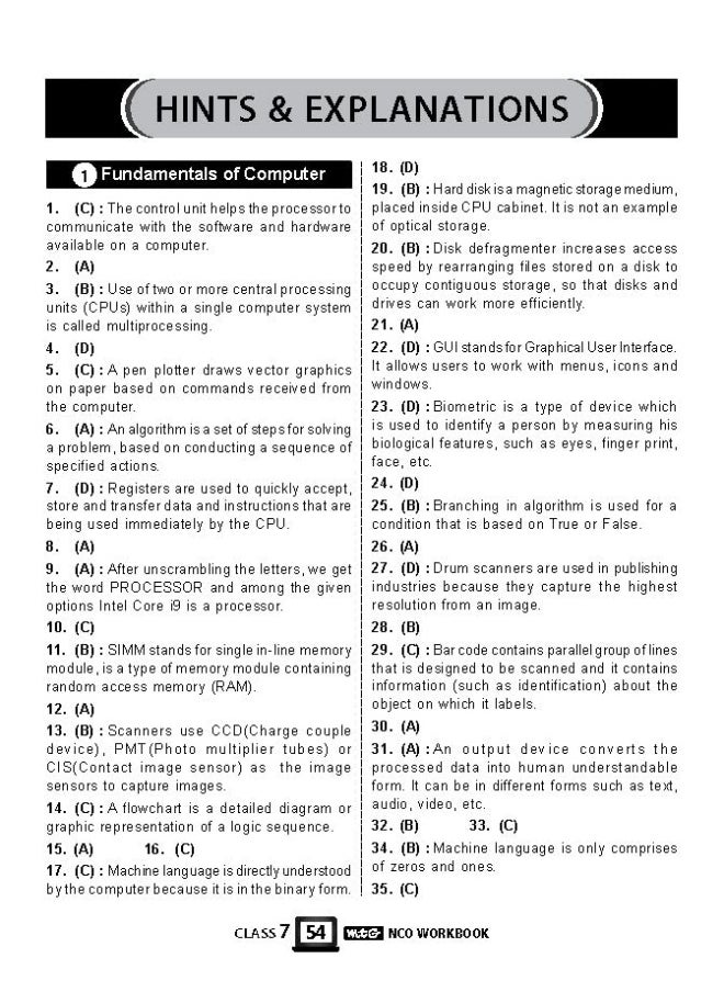 null - National Cyber Olympiad (NCO) Work Book for Class 7 - Quick Recap, MCQs, Previous Years Solved Paper and Achievers Section - NCO Olympiad Books For 2022-2023 Exam - Image 1