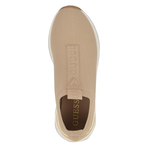 Guess Women's FARROO Sneaker, Light Natural 110, 5.5 - Image 2