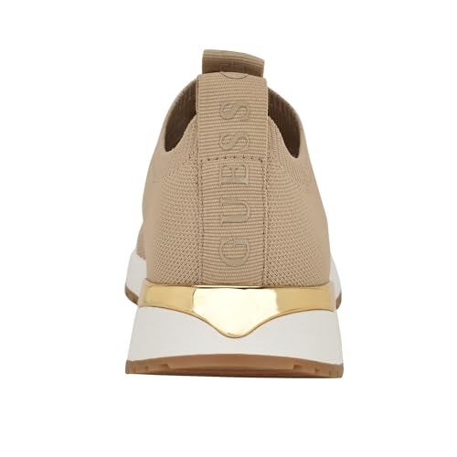 Guess Women's FARROO Sneaker, Light Natural 110, 5.5 - Image 3