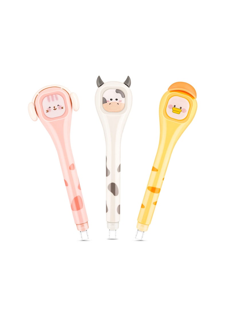 SYOSI White Out Correction Tape Pen Cute Quick Dry White Out Pen with Easy to Use Pen Shaped Applicator for School Home Office Students  - Image 1