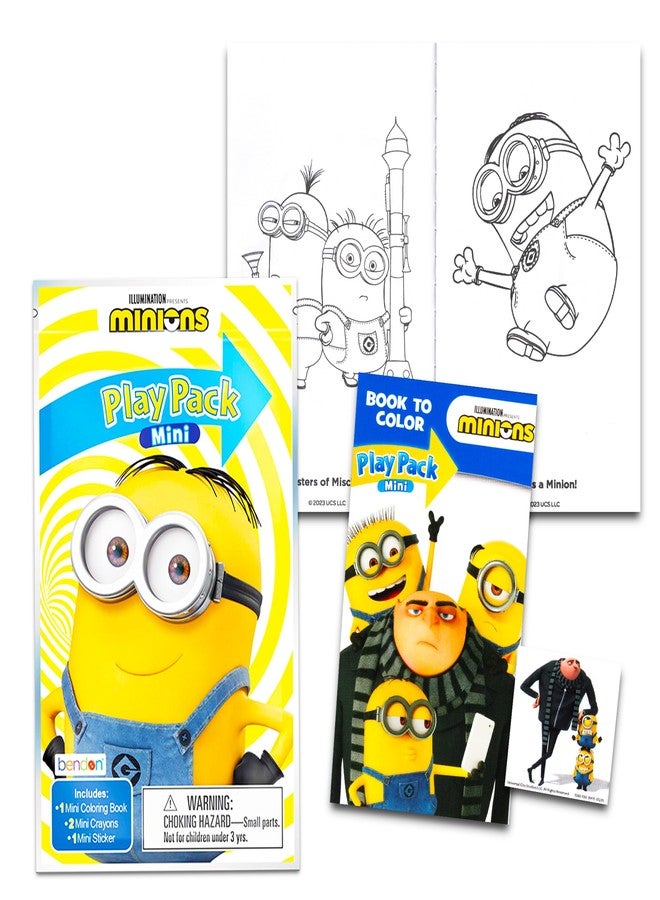 Minions Despicable Me Mini Party Favors Set for Kids - Bundle with 24 Minons Mini Grab n Go Play Packs with Coloring Pages, Stickers and More | Despicable Me Birthday Party Supplies - Image 2