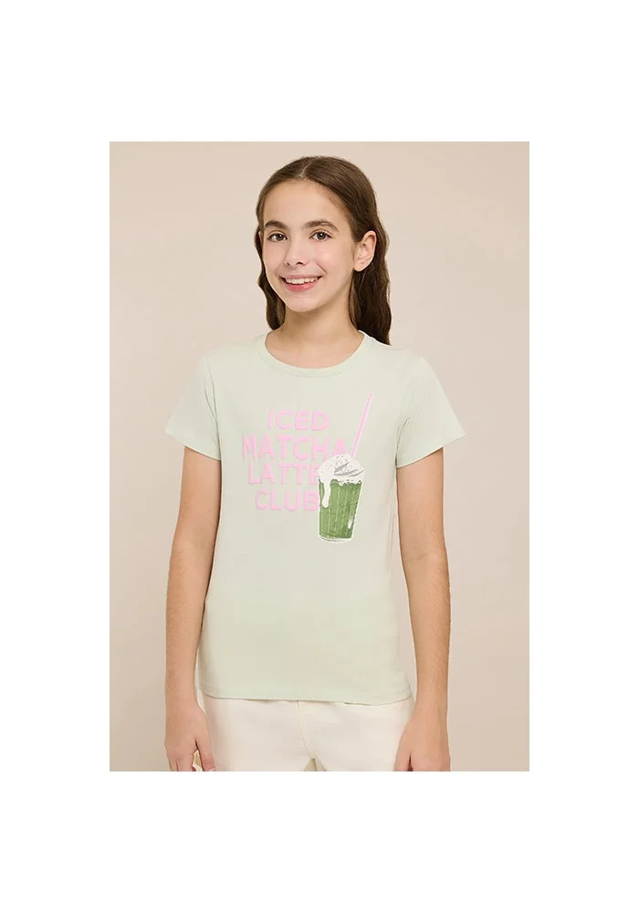 R&b Printed T-Shirt with Crew Neck and Short Sleeves