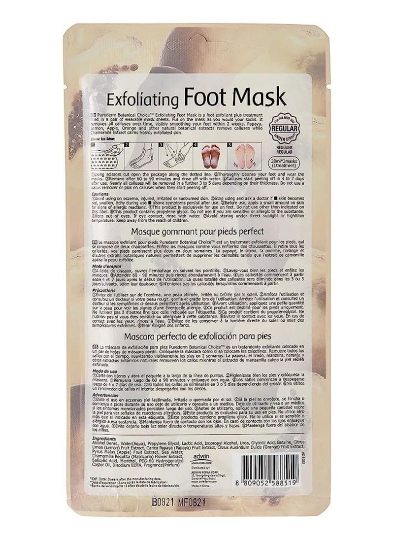 Purederm - Exfoliating Foot Mask Multicolour - Image 1