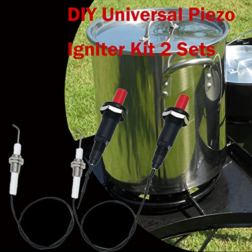 MENSI 11.8” Universal LP Propane Natural Push Button Piezo Igniter Kit for Gas Grill,Range,Heater,Stove Spaker Generator Ignition Set 2PCS/Lot - Image 5