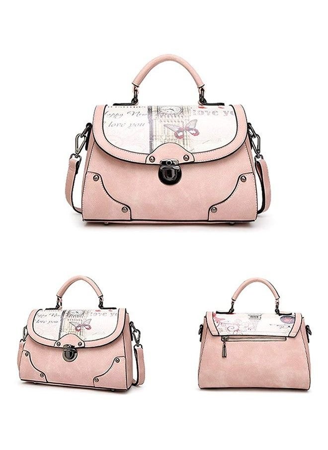 Generic - Pink small leather zip lock bag - Image 1