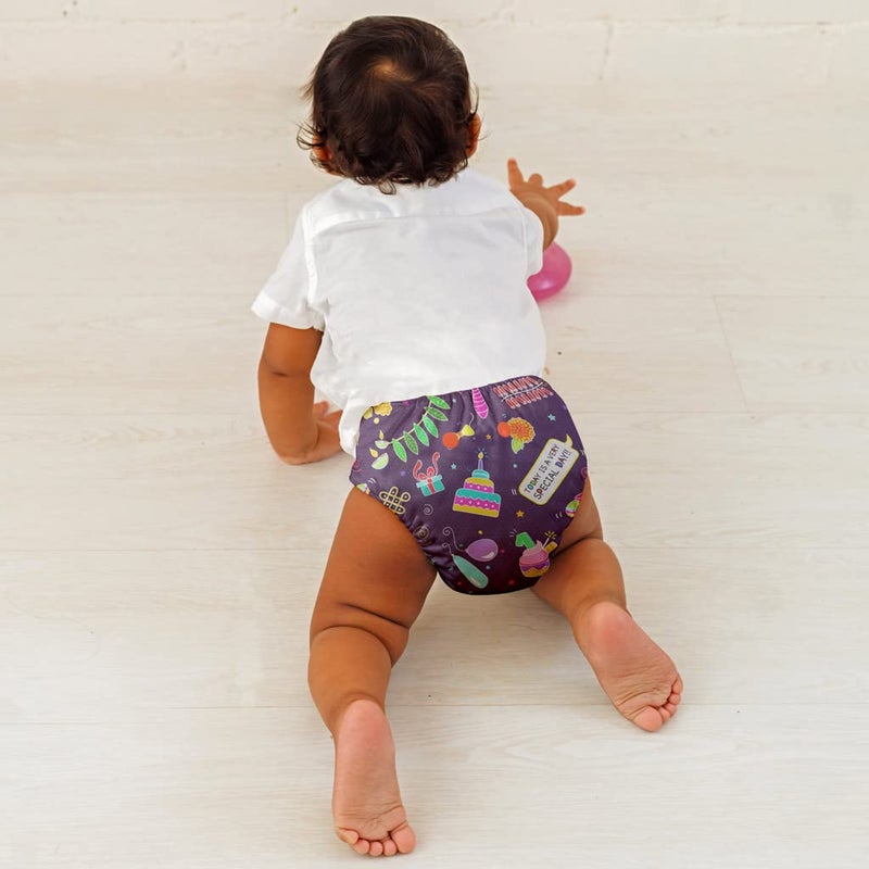 SuperBottoms Swimming Diapers for Babies & Toddlers - Reusable & Adjustable Swim Diapers - Washable Cloth Diapers - Skin Friendly Fabric - Easy to Clean - Fits 3M - 3Y - Image 2