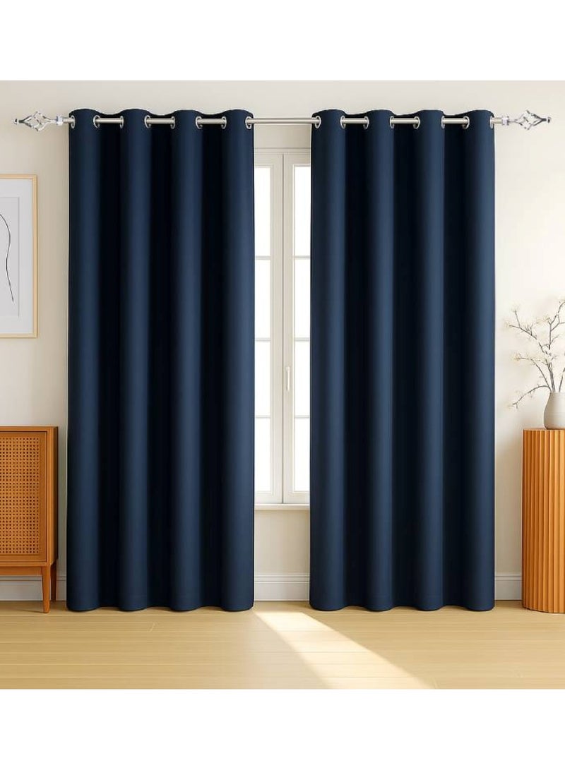 Heavy Duty Extendable Curtain Rod 2 Meter Adjustable Sturdy Steel Silver - Image 4