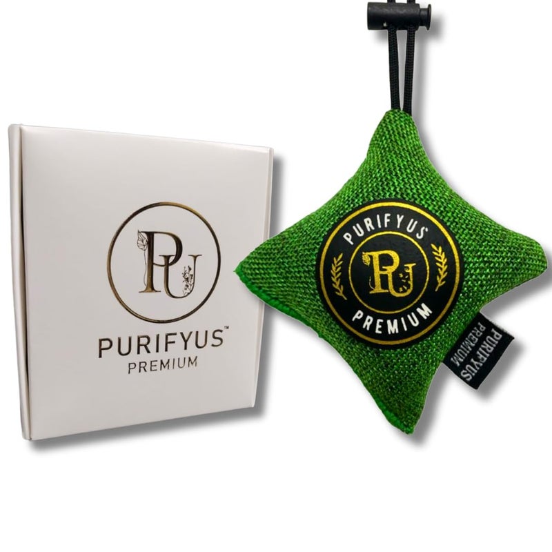 Purifyus Premium GreenI75GramIActivated Carbon Granule Air Purifying BagNatural Odor Absorber For Car Clean And Fresh Indoor Air - Image 1