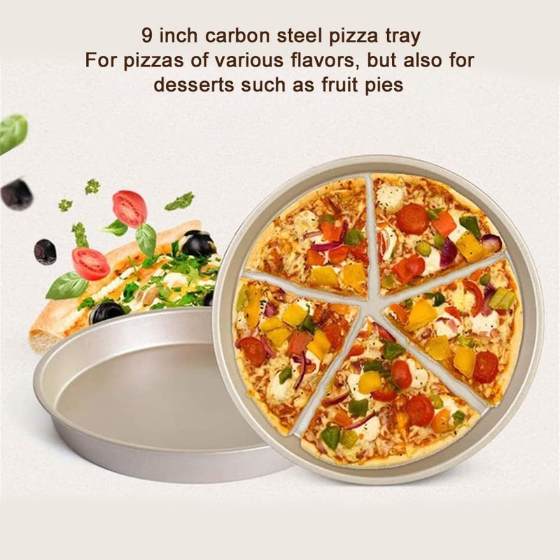 N.C Nc 5 Pieces Bakeware Set, Carbon Steel Nonstick Baking Pans,Oven Set,With Springform Pan, 6-Cup Muffin Square Roasting Pizza Tray, Rectangular Toast Box, Kitchen Tools - Image 4