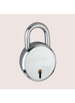 NAYYARS NAYYARS Super HeavyDuty 50mm Silver Round Padlock with 7Lever Security 3 Iron Keys Compact HighSecurity Lock for Home Office and Travel Pack of 5  - Image 2