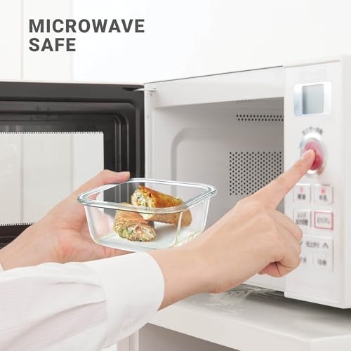 Treo By Milton All Fresh Borosilicate Glass Square Tiffin set of 2, 320 ml each, Durable Carry Jacket,Microwave & Oven Safe,Leak Proof, Air Vent Lid, Scratch Resistant, Ideal for Office, School,Travel - Image 4
