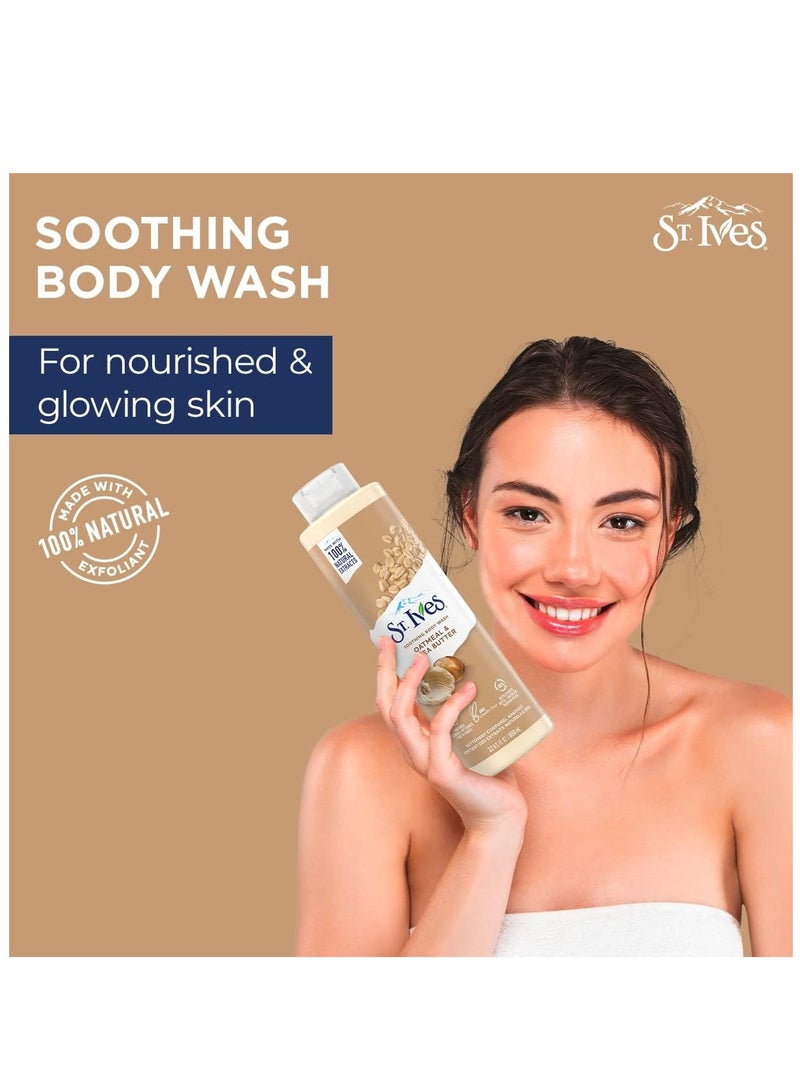 سانت آيفز غسول الجسم بزبدة الشوفان والشيا من سانت آيفز | غسول الجسم المرطب للبشرة الحساسة والجافة 22 فلوريدا أوز - Image 2