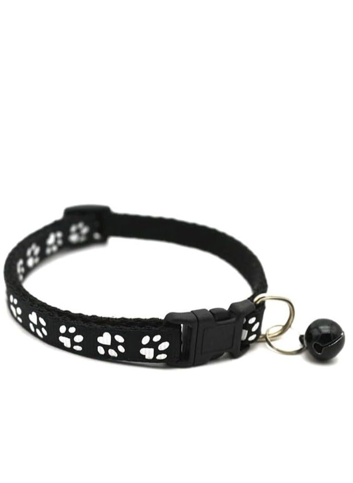 Cool Baby COOLBABY Adjustable Cat Collar Cute Pet With Removable Bell For Cats Small Dogs Black - Image 5