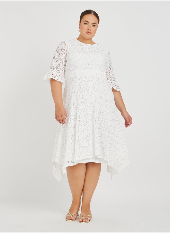 Styli Lace Handkerchief Dress  - Image 2