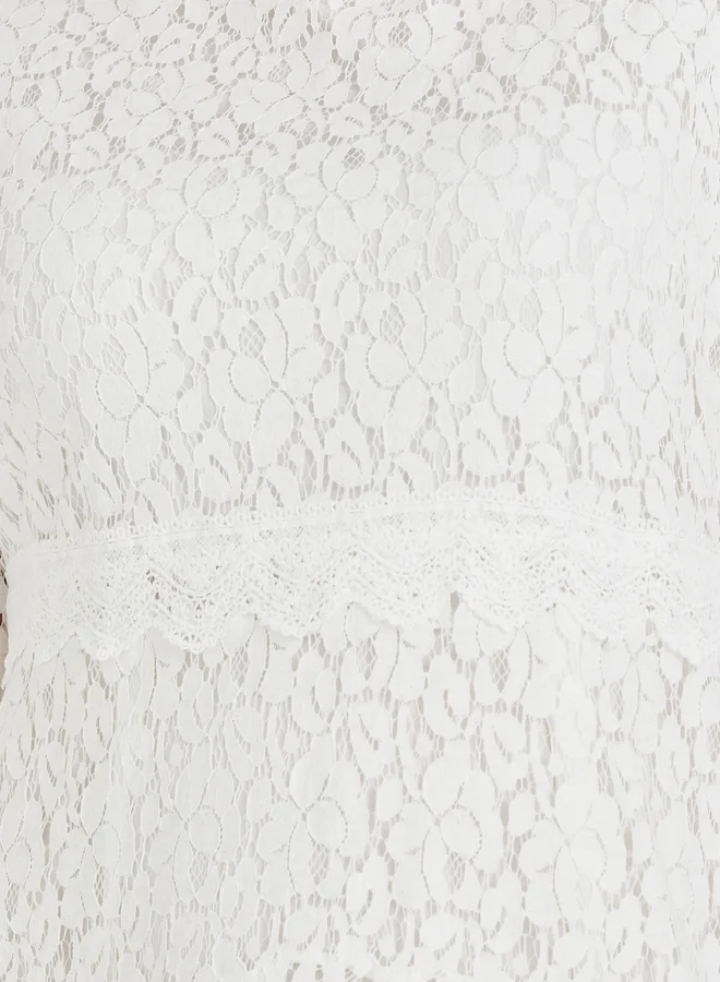 Styli Lace Handkerchief Dress