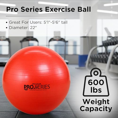 TheraBand Thera-Band Standard Exercise Balls - Red, 21" (55cm) - Image 2
