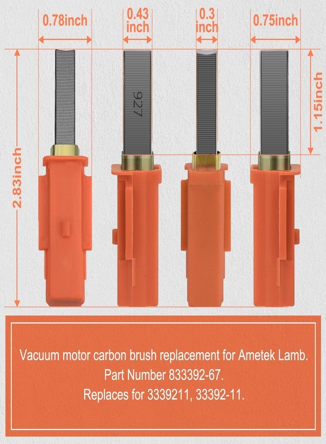 MaxLLTo 2 Pack Replacement 833392-67 3339211 33392-11 Carbon Brush for Ametek Lamb Motor 115923 115923-AA 115923-C 116392-03 116432-00 116471-00 116471-07 116471-13 116472 116472-00 116472-13 - Image 5