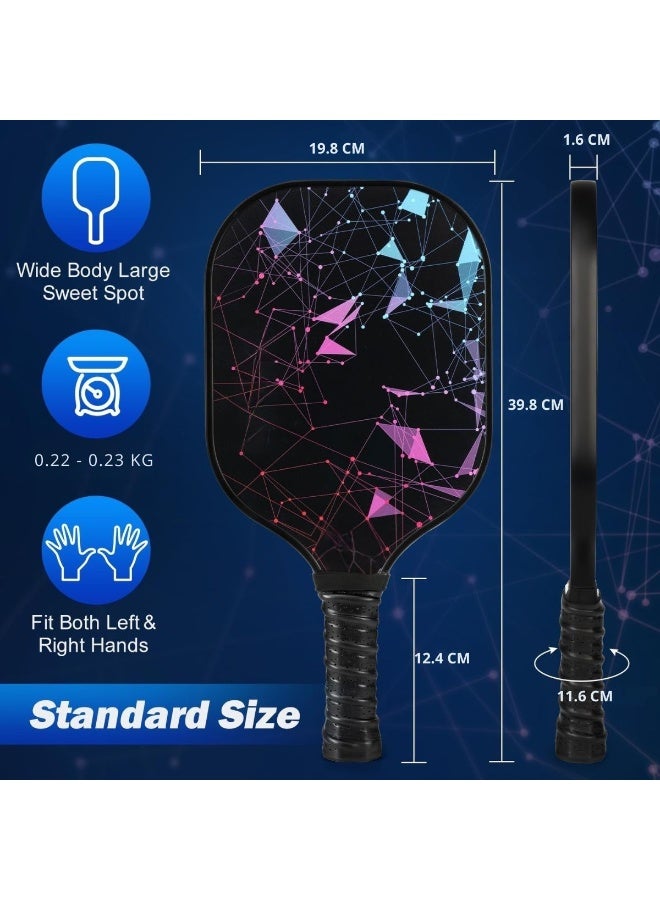 Pickleball Paddles, USAPA Approved Fiberglass Surface Pickleball Set with Pickleball Rackets, Pickleball Paddles Set ​for Men Women - Image 4