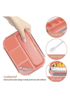 16 PCS Bento Lunch Box Kids, 1300ml 4 Compartment Bento Lunch Box, Lunch Containers for Adults/Kids/Students (Fork Random Color) - pzsku/ZCF058D63C2E95A7D86D1Z/45/_/1727076962/709646e3-1ddb-48a1-b358-fbba9a17841e