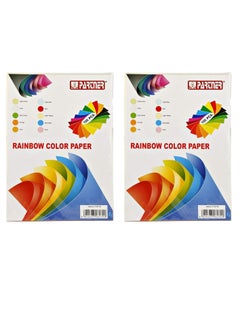 PARTNER 100-Sheet A4 Size Colored Paper Assorted Color (Pack Of 2)  - Image 1