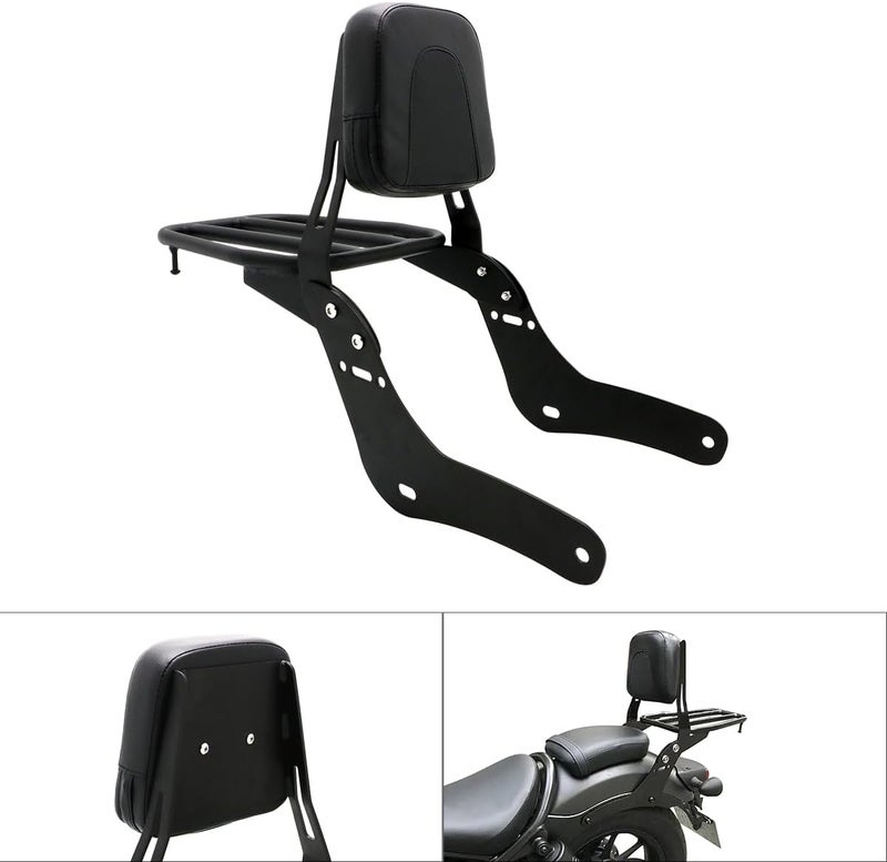 FENGREN Motorcycle Passenger Detachable Backrest Sissy Bar with Luggage Rack for Honda Rebel CMX1100 2021-2023 - Image 3