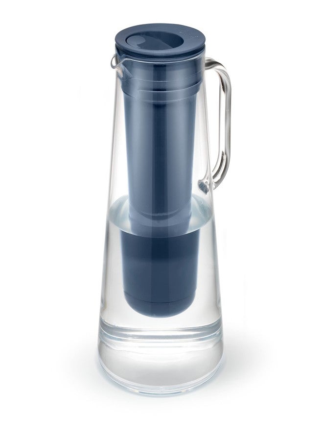 LifeStraw Home - Water Filter Pitcher, 7-Cup, Midnight Blue, BPA Free Designed for Everyday Protection Against Bacteria, parasites, microplastics, Lead, Mercury, PFAS, and a Variety of Chemicals - Image 1