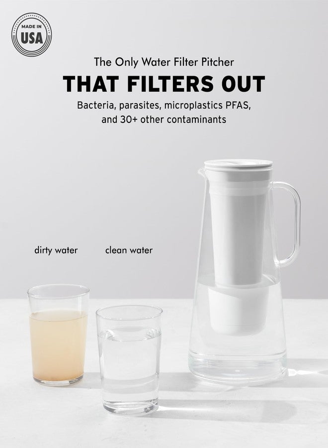 LifeStraw Home - Water Filter Pitcher, 7-Cup, Midnight Blue, BPA Free Designed for Everyday Protection Against Bacteria, parasites, microplastics, Lead, Mercury, PFAS, and a Variety of Chemicals - Image 2