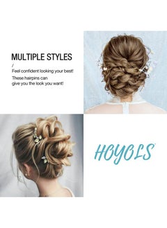 HOYOLS U Shaped Bobby Pins Black Assorted Size U Shaped Hair Pins Secure Hold Metal Bun Clips Crimped Design With Ball Tips For Women Girls Updo Thin Thick Hair 150 Count (Black)  - Image 5