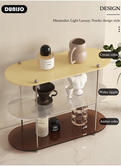 DUNISO 3-Tier Countertop Organizer, Acrylic Bathroom Organizer Countertop Vanity Organizer, Kitchen Spice Counter Organizers, Perfume Tray for Bedroom Skincare Storage Rack  - Image 2