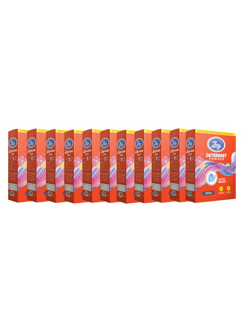 Zay Detergent Powder 11x90gm (Pack of 11)