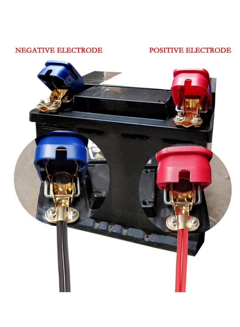 Excefore Quick Release 12V Battery Terminals Clamps Connectors, 2 Pcs Battery Terminals Clamps Connectors Quick Disconnect Terminals for Car Caravan Motorhome (Red and Blue) - Image 3