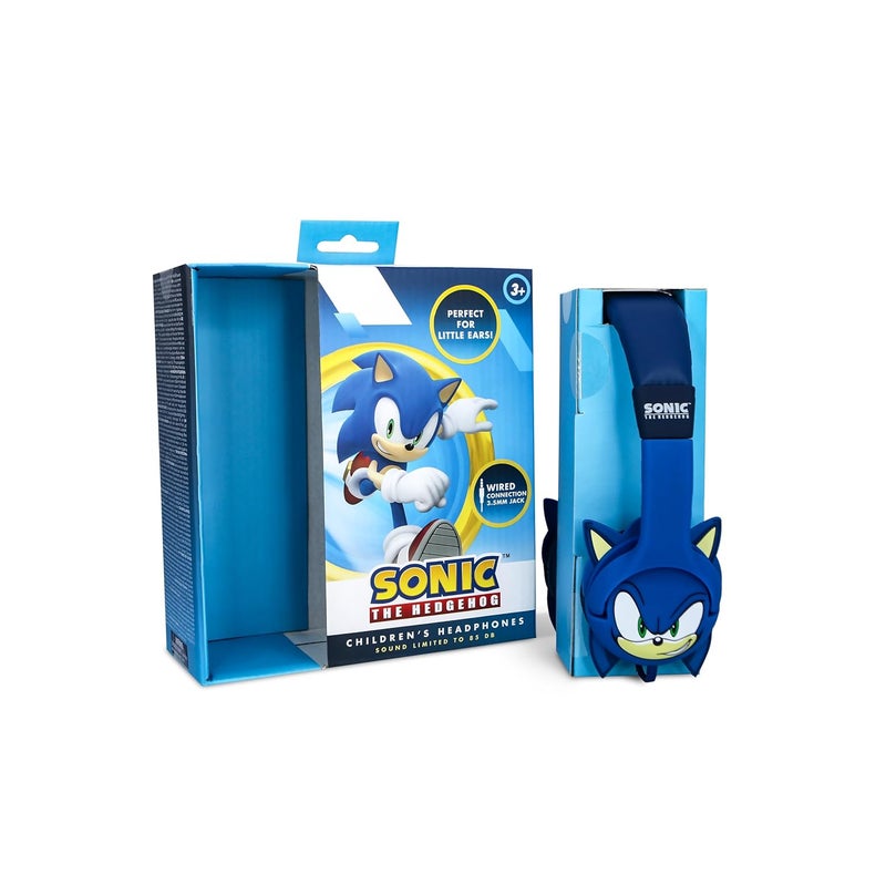 Sonic The Hedgehog Sonic Wired Headphones with Sonic Ears (Blue) - Image 3