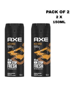 Axe Axe Wild Spice Body Spray 150ml Pack of 2 