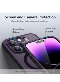 Generic iPhone 14 Pro Max Case, MagSafe Phone Case Supports Magnetic Wireless Charging, Shockproof Military-Grade Protection, Smooth Grip, Classic Hybrid Cover for iPhone 14 Pro Max, Clear Purple  - Image 4