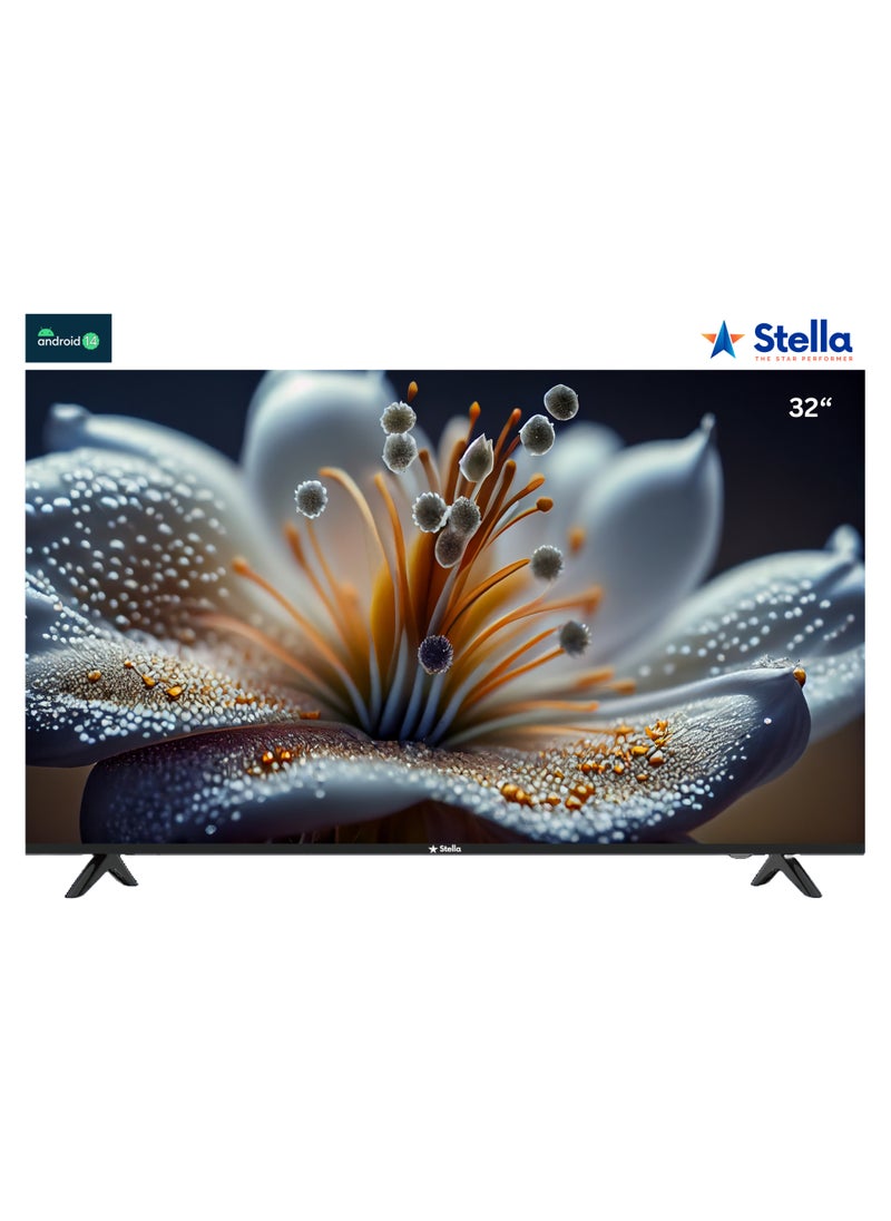 STELLA - 32 Inch Edgeless Android 14 Smart TV with Netflix, Youtube, Prime Video -SLED32EAJ - Image 1