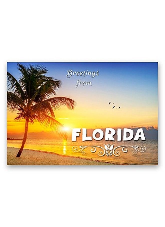 Postcard Fair Greetings From Florida Postcard Set Of 20 Identical Postcards. Fl Post Cards. Made In Usa.  - Image 1