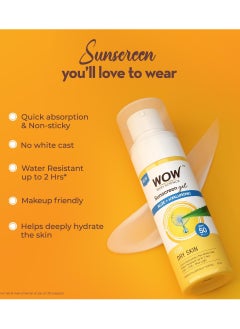 WOW Skin Science Sunscreen Gel For Dry Skin  With Aloe Vera & Hyaluronic (50 ml)  - Image 5