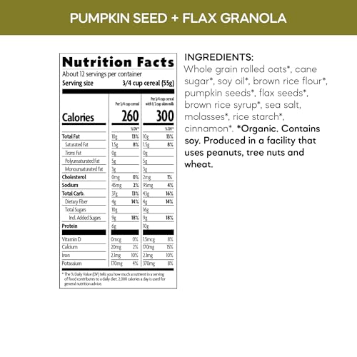Nature's Path Organic Pumpkin Seed + Flax Granola, 24.7 oz (Pack of 1), Non-GMO - Image 5