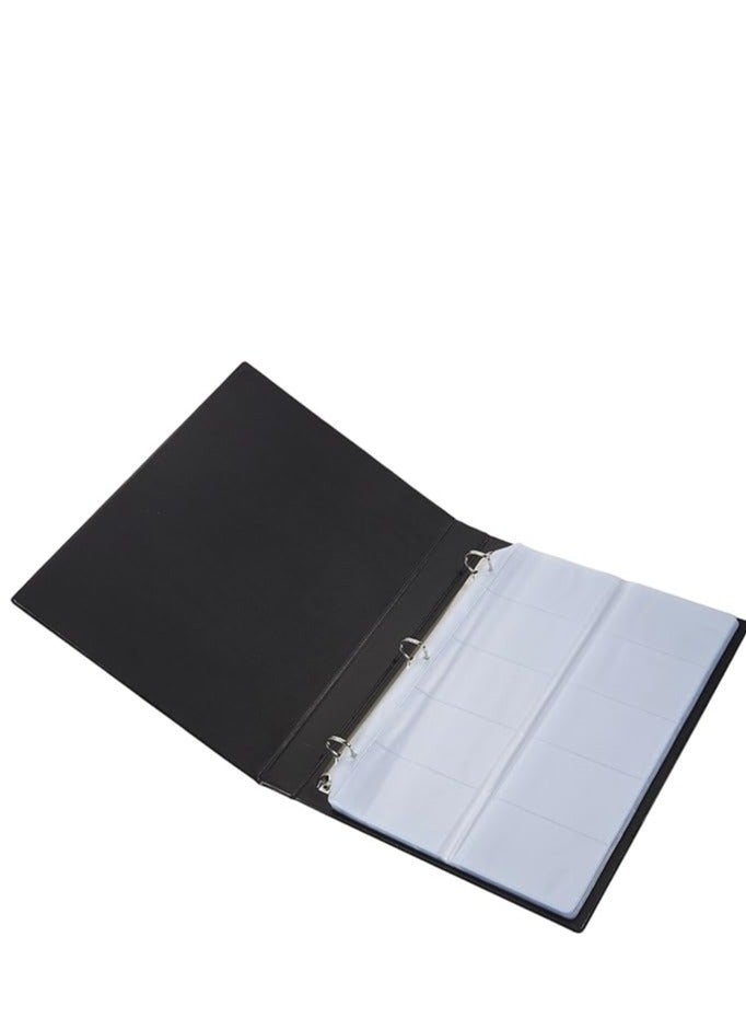 MODEST Business card Holder 600 Cards Hard Cover Black - Image 2
