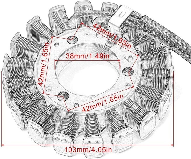 Wivplex Motorcycle Stator Coil for Suzuki Models - Image 2