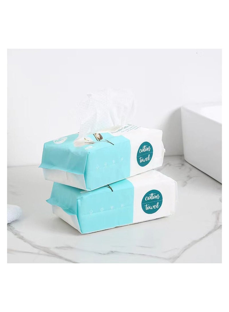 فليلي 2 صندوق من 88 قطعة منشفة قطنية ناعمة أبيض - Image 1