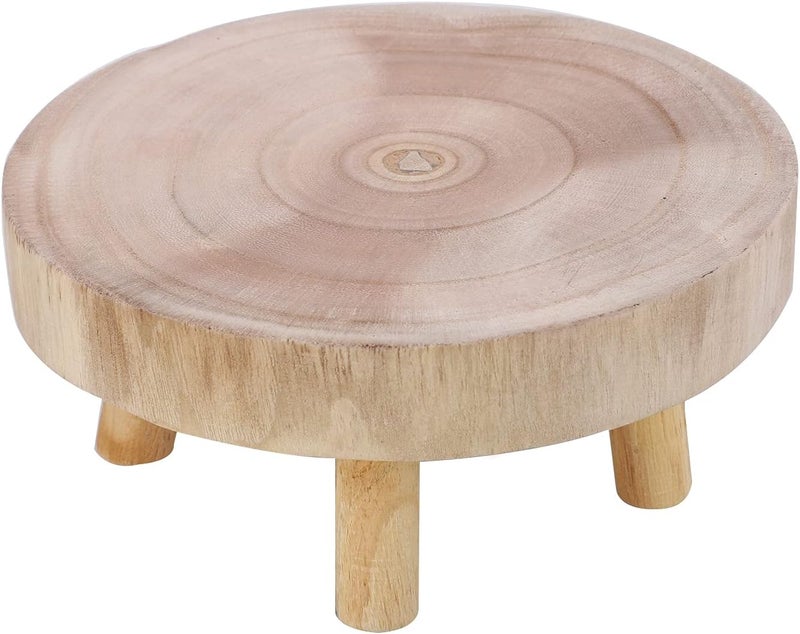YUIOP Mini Wooden Stool Display Stand Modern Plant Stand, Flower Pot Holder Potted Rack Planter Supports Decorative Plant Holder Indoor Outdoor for Home, Garden, Patio(NOT POTS) - Image 2