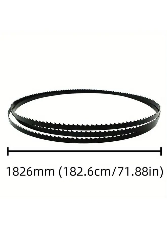 Cutting Tool Bandsaw Blade 1pc Length 1826mm 182.6cm 71.89in 6.35mm Width 10T High Quality Woodworking Blade For Hard Wood Saw - Image 1